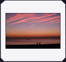 Ambiance crépusculaire en Atlantique, La Baule